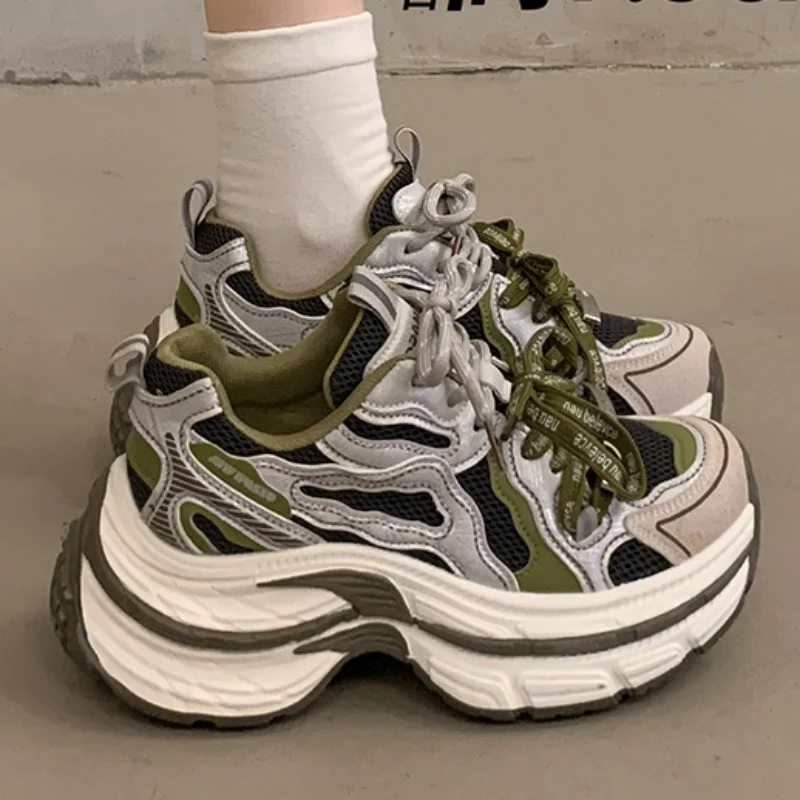 Shoes for Women Sport Sneakers Chunky Trend Casual Ladies Shoes on Offer Woman Winter Tennis Female Athletic Footwear Outdoor 40