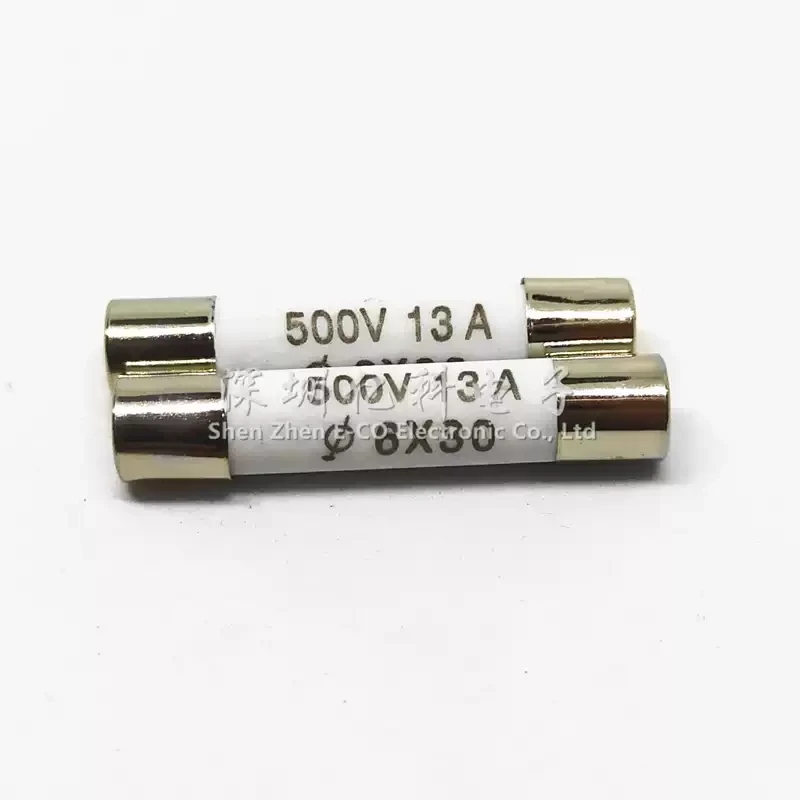 Zhenghao fuse/positive melting 13A ampere 500V R058/RO58 BS1362 6X30 ceramic fuse tube