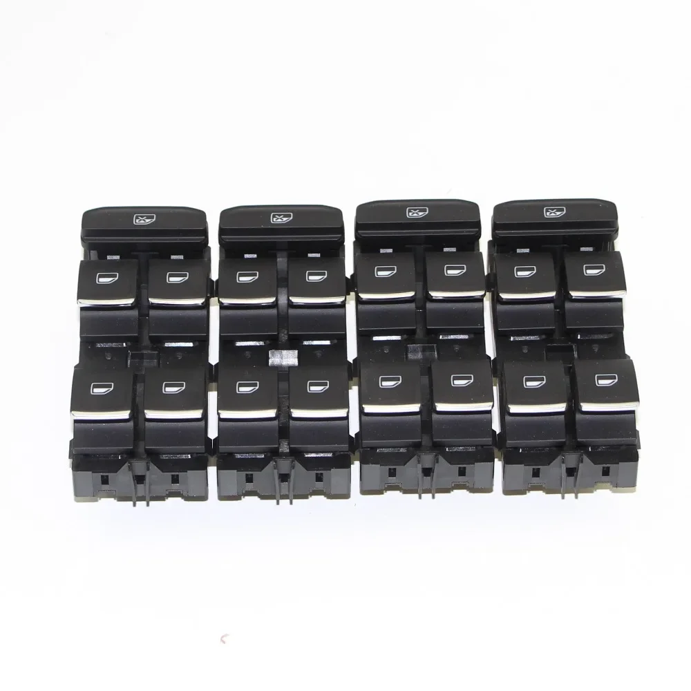 

4 шт., кнопка главного переключателя стеклоподъемника для VW Jetta Golf MK5 MK6 GTI Rabbit Passat B6 3C Tiguan OEM 5ND 959 857