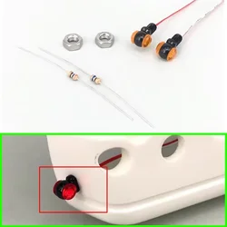 1Pair LED Position Lamp Side Lights for 1/14 Tamiya RC Truck Car For scania For volvo For man Diy Parts Toys