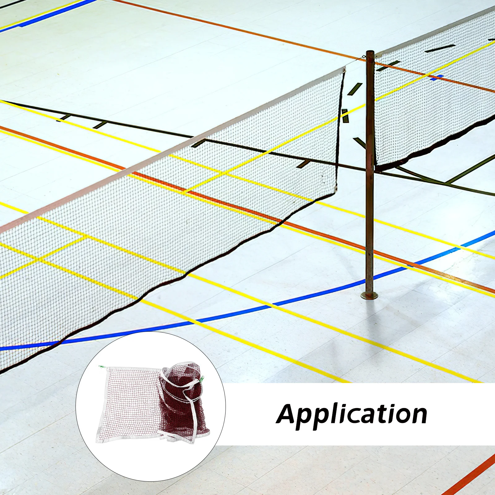 

Standard Size Badminton Net Portable Polyester Mesh Outdoor Indoor Sports Net for Badminton Volleyball Tennis Game