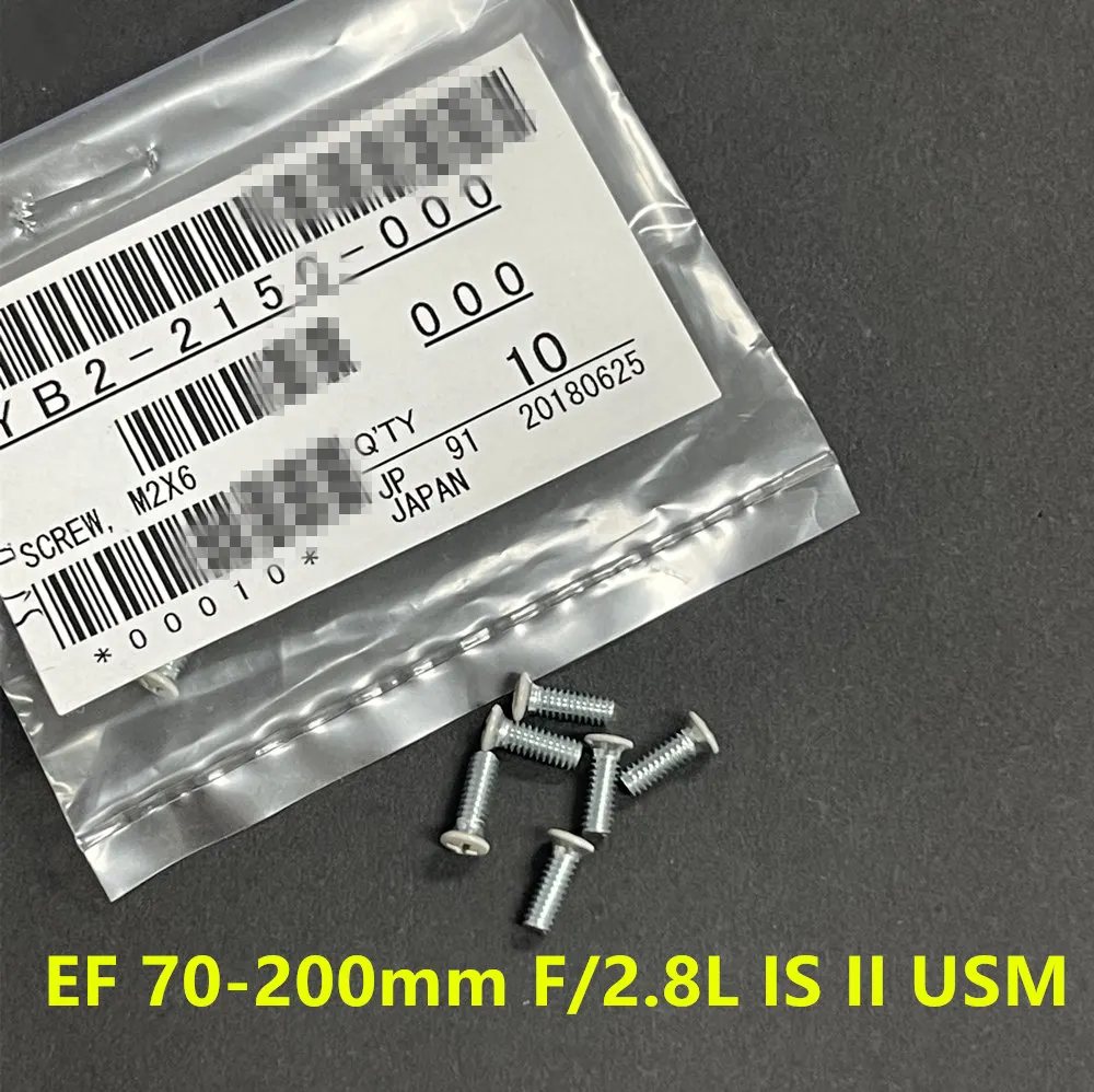 6PCS NEW EF 70-200 2.8 IS II Similar Lens Beige Tan Side Body Screw Genuine  For Canon 70-200mm F2.8L IS II USM Lens Repair Part