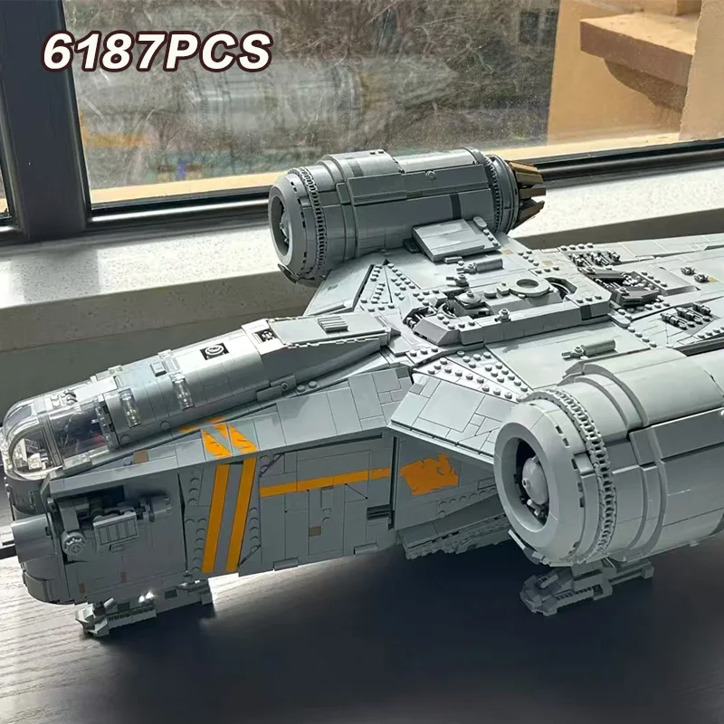 

6187 деталей MOC: Большая модель корабля «Рейзор Крест» из строительных блоков, подарок для детей и взрослых на Рождество, коллекционное издание