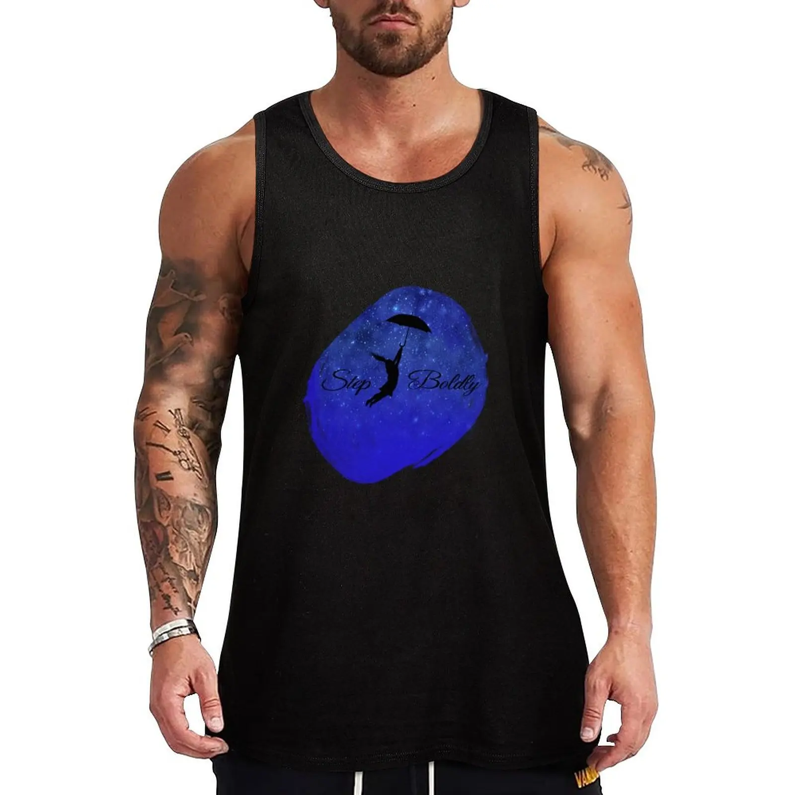 Morrigan Crow, Step Boldly Tank Top Men's summer clothes 2024 running shirt underwear man vest Male vest