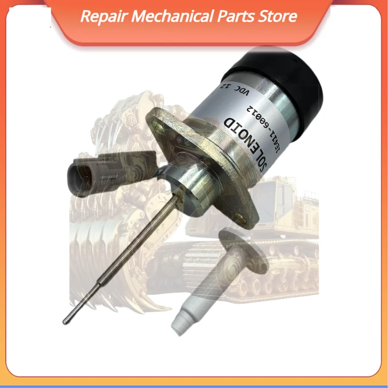 

12v Solenoid 1e411-60012 1e41160012 Compatible Construction Machinery Parts For Kubota D902 Z482