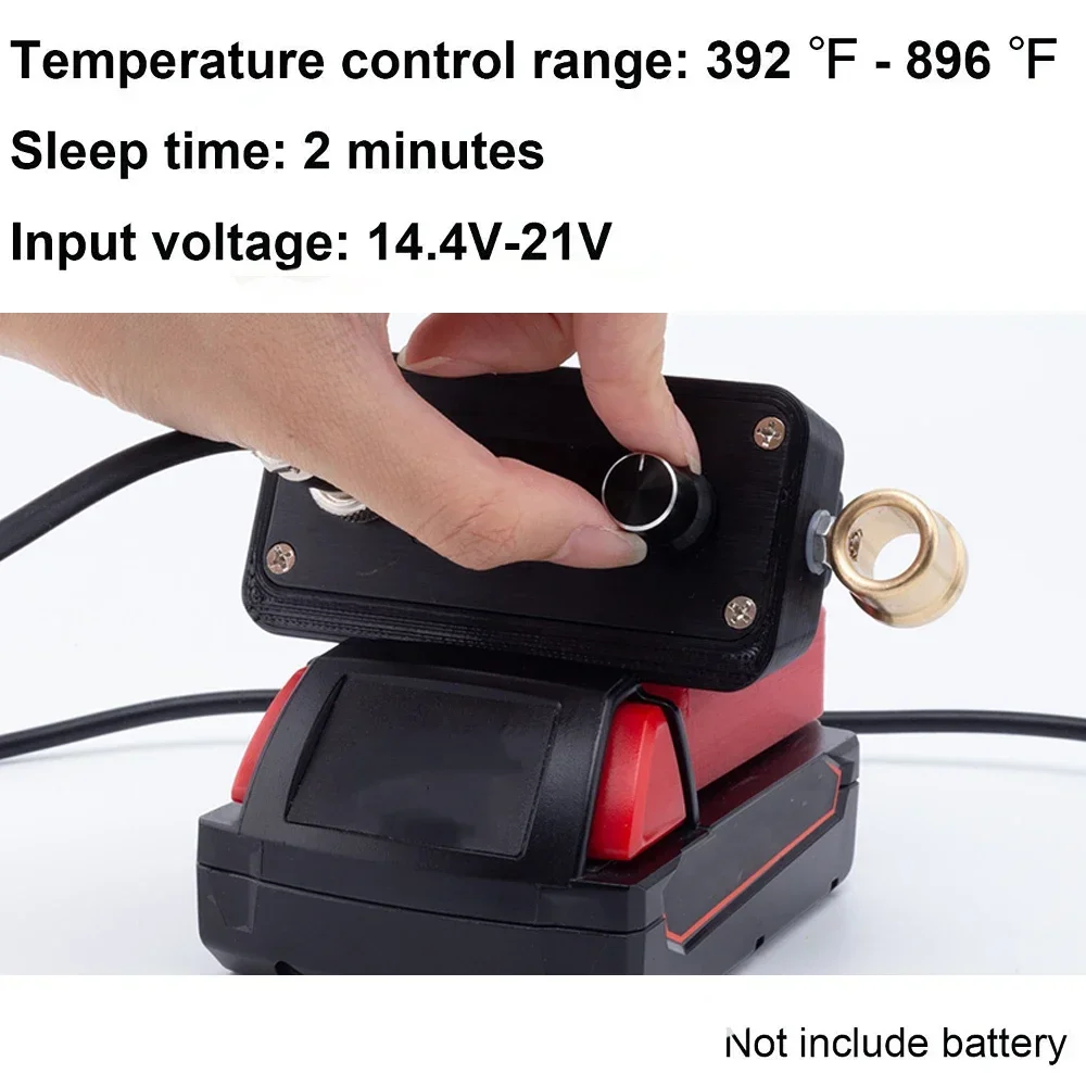 OLED T12 Cordless Soldering Station Electronic Welding Iron  DIY Repair For Milwaukee18V Li-ion Battery(Battery not included)