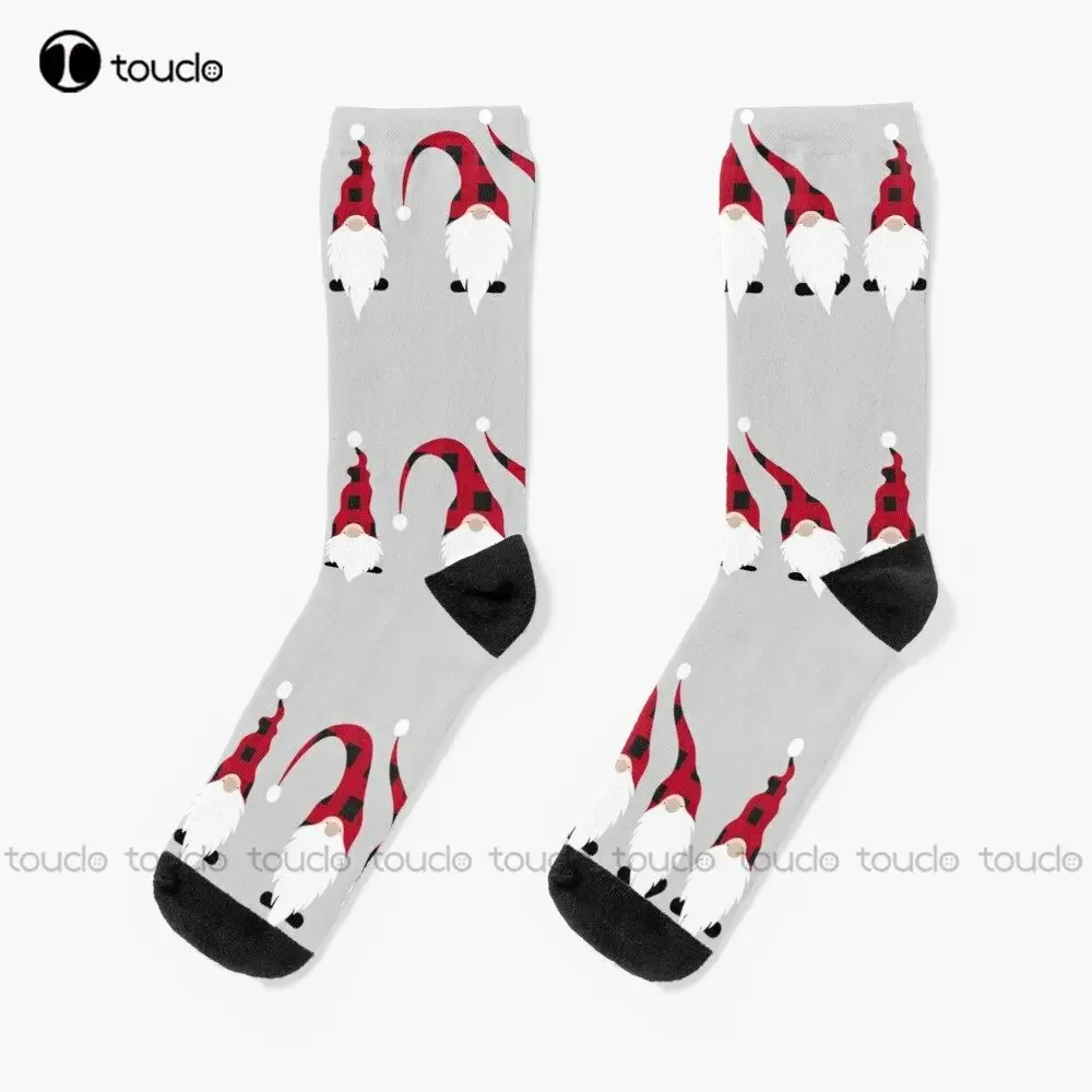 Christmas Gnomes Socks Fun Socks For Men Personalized Custom Unisex Adult Teen Youth Socks 360° Digital Print Custom Gift