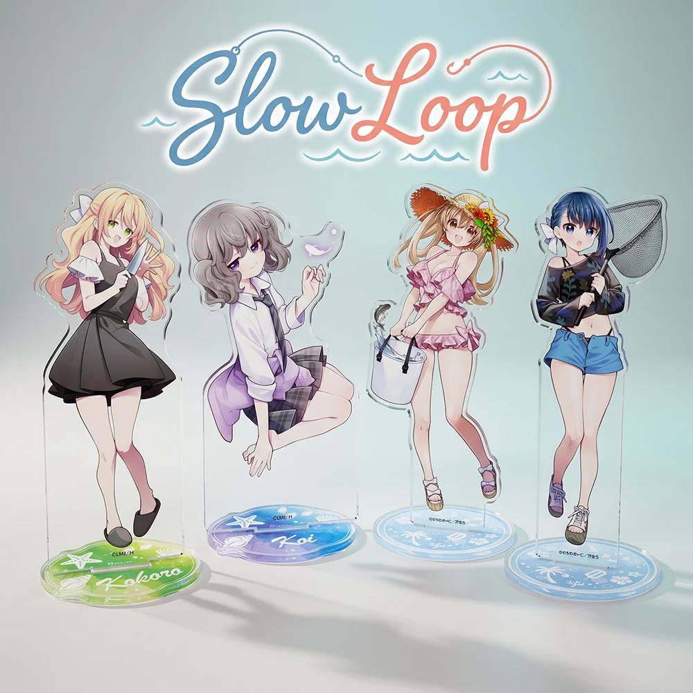Llavero de acrílico de 15 cm con diseño de Hiyori Koi de Slow Loop, novedad 2026, decoración de escritorio de anime, adorno para el hogar, colección para fans, regalo de cumpleaños