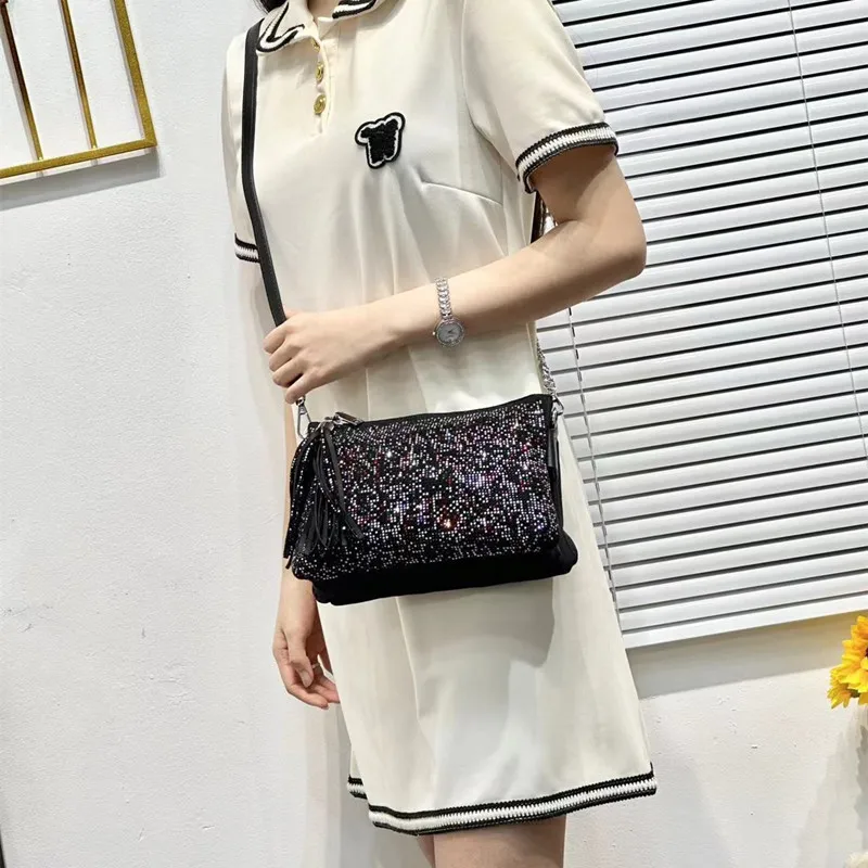 

Сумка подмышки с блестящими кристаллами и бриллиантами, блестящая женская сумка, роскошная вечерняя сумка со стразами, клатч для свадебной вечеринки, сумка на плечо