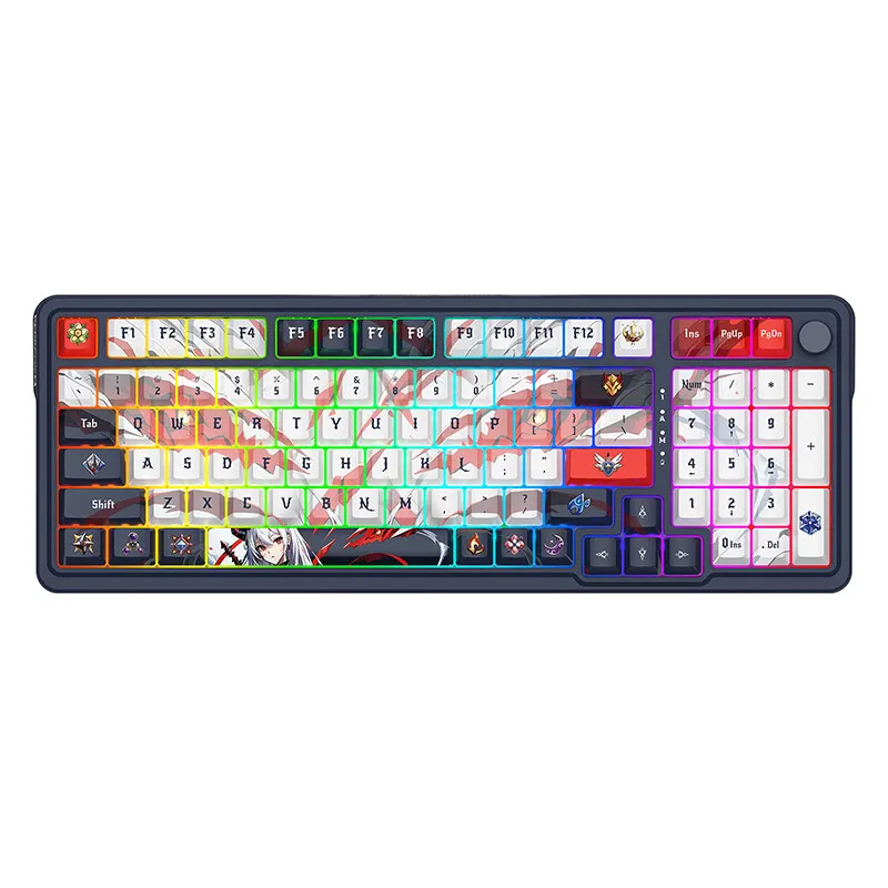 

Redragon Ks99 Mechanical Keyboard Wireless Bluetooth Tri-Mode Custom Gasket Structure Game Office Multi-Scene For Pc Accessory