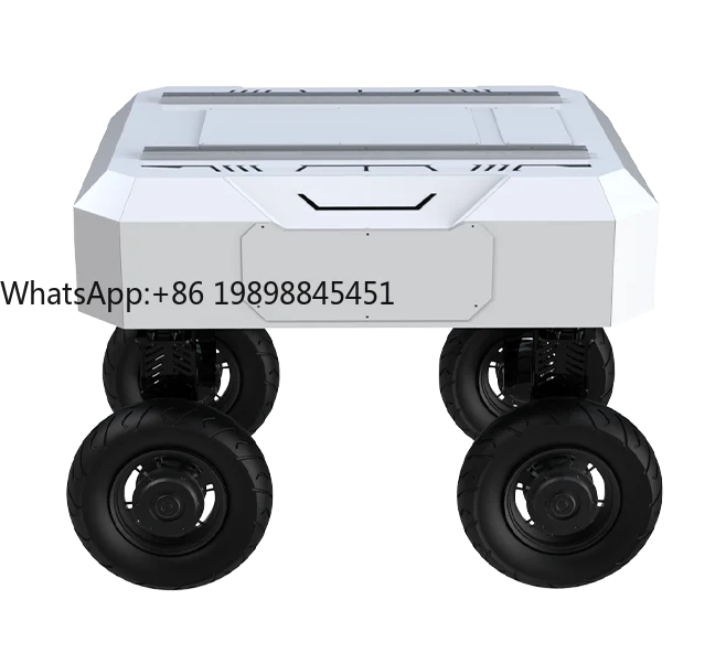 منصة روبوت جاهزة للحافلة CAN & ROS، هيكل توجيه رباعي العجلات وهيكل توجيه رباعي العجلات لرسم الخرائط الخارجية وأتمتة المصنع #1