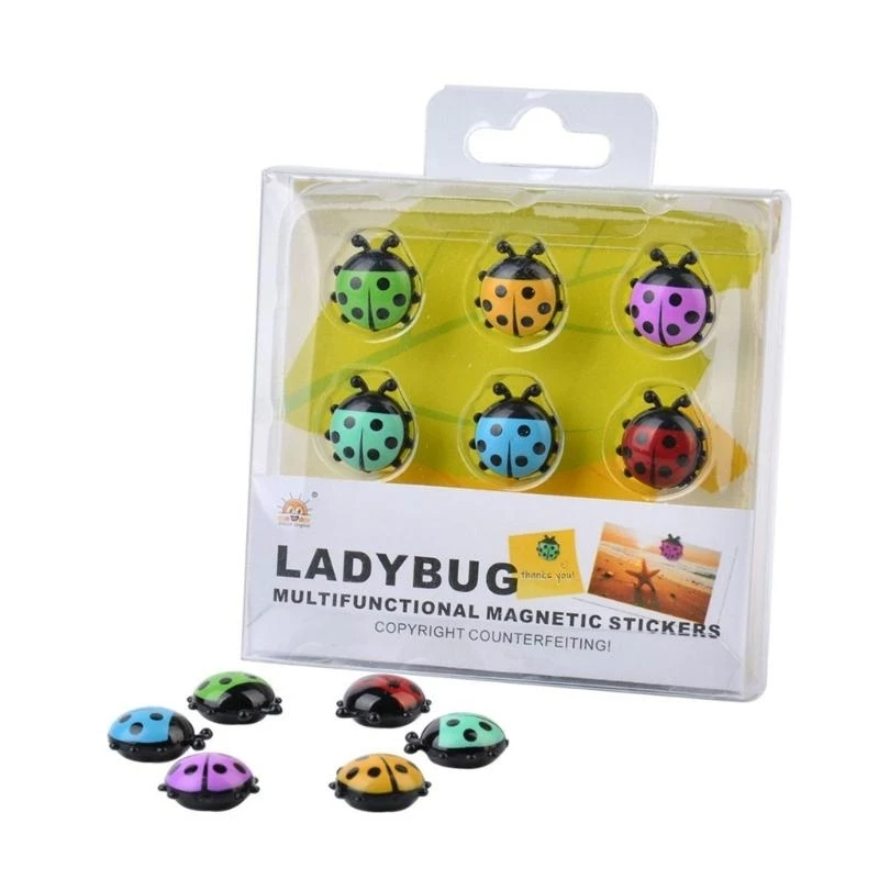 M89A Mini Fridge Magnets Refrigerator Stickers Home Decorations for Kitchen Message Board Reminder Toy Set of 6