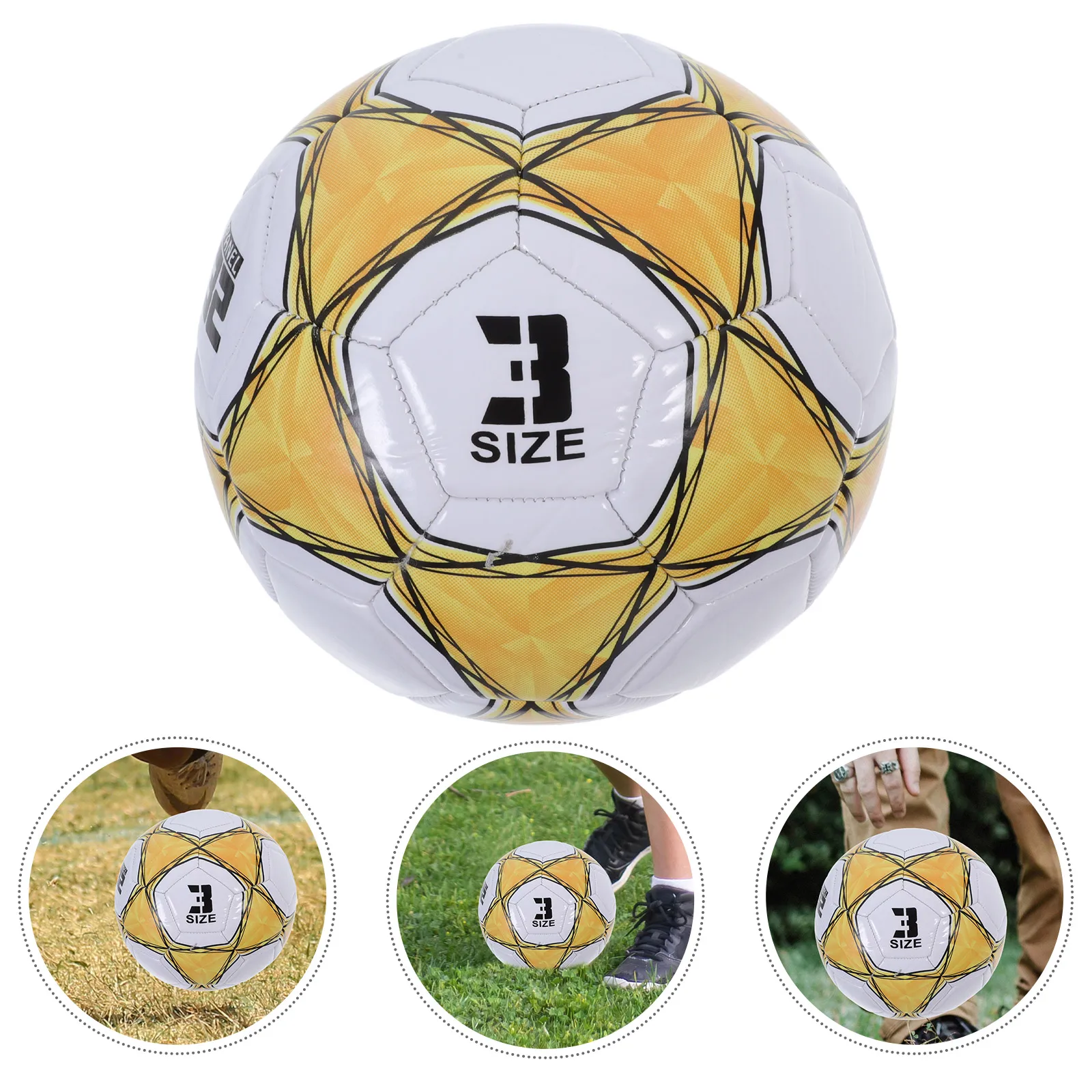 

1pc Thickened Size 3 PVC Soccer Ball for Kids Training Garden School Football Practice Youth Toddler Outdoor Indoor