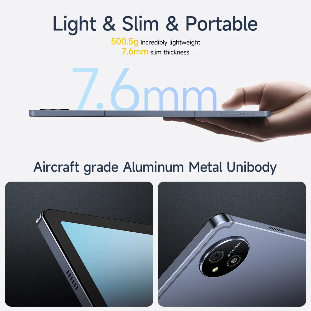 Ulefone Tab A11 Pro Tablet MTK Helio G99 4G 16GB RAM(8+8) 256GB ROM Android 14 8800mAh Light Slim 11