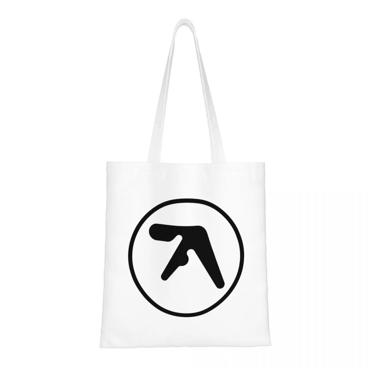 Aphex Twin Vintage Canvas Draagtas Y 2K Boodschappentassen Grote Capaciteit Shopper Tassen Voor Unisex