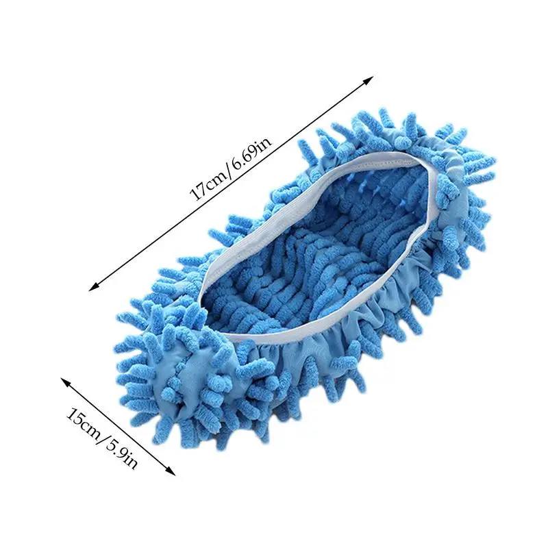 Zapatillas de fregado para limpieza de casa, eliminación de polvo de pared de piso multifuncional, limpieza de pies, cubiertas de zapatos lavables y reutilizables