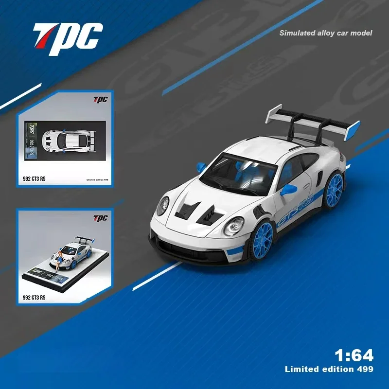 TPC 1:64 RS WhiteBlue limited499 Diecast Model Car