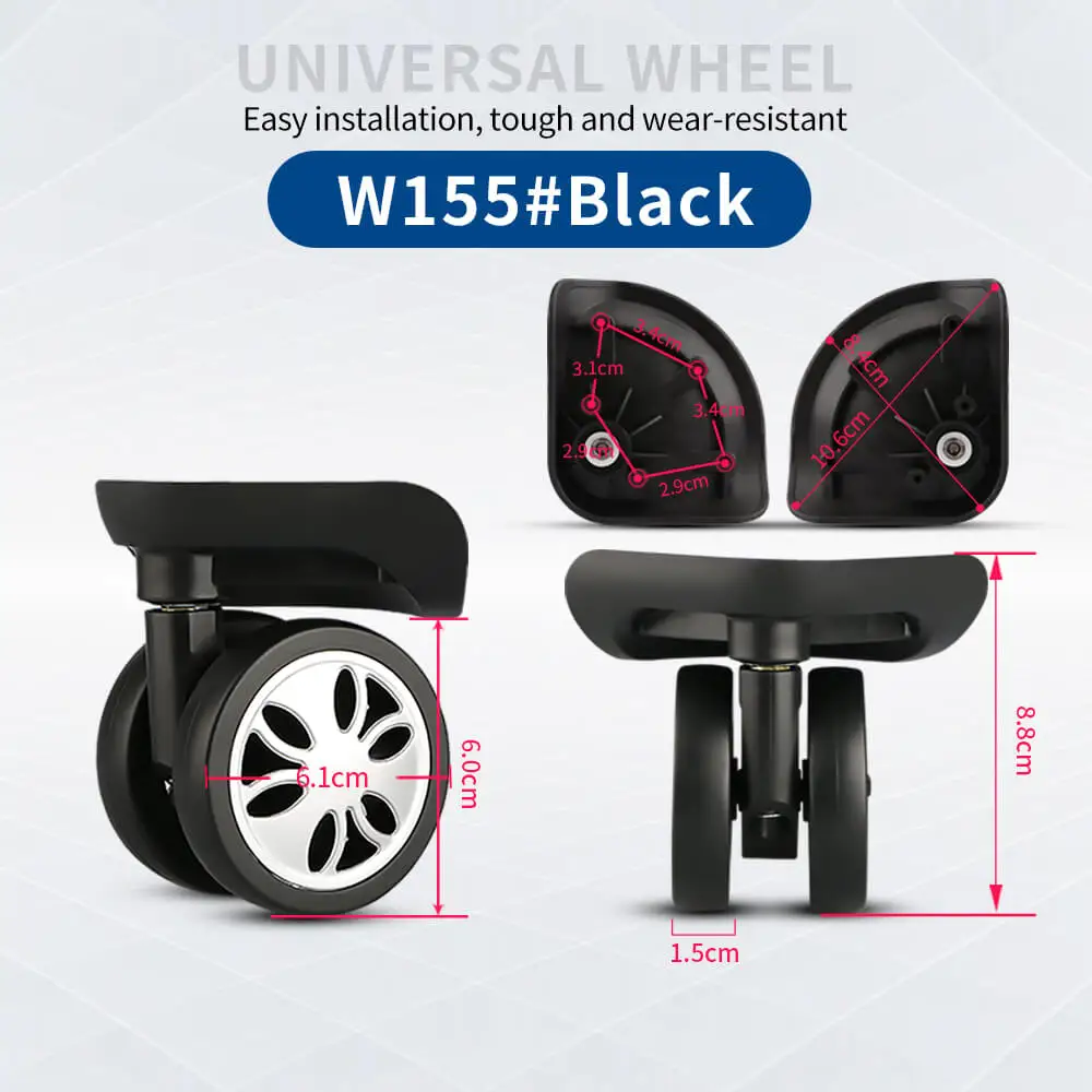 Hongsheng Koffer Universalrad Trolley-Rad Zubehör Passwort-Reisekoffer Geräuschlose Universalräder zur Reparatur und zum Austausch – Detail 25