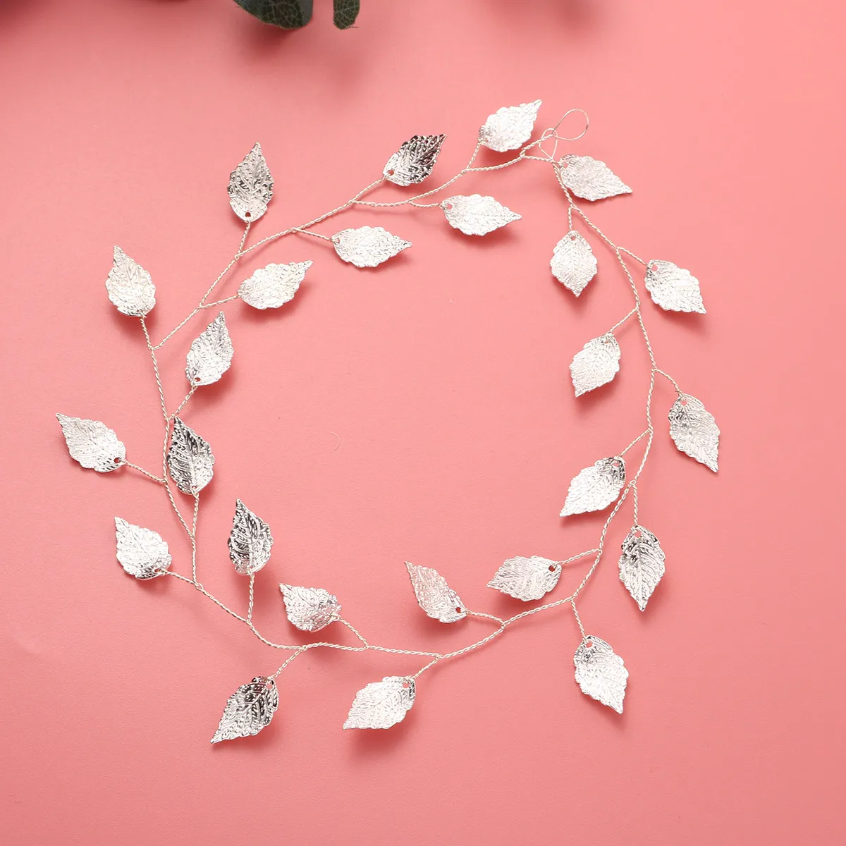 

1 шт. Серебряная повязка для волос в виде листа, свадебный ободок для волос для женщин, модный аксессуар для прически невесты, украшение для волос на свадьбу или вечеринку