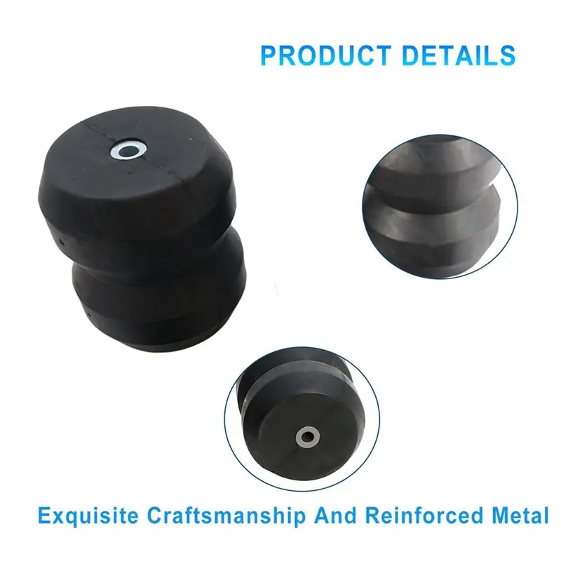 1Pair GMRCK15S Rear Rubber Helper Spring Kit For Chevy Silverado 1500 & GMC Sierra 1500 1999-2019