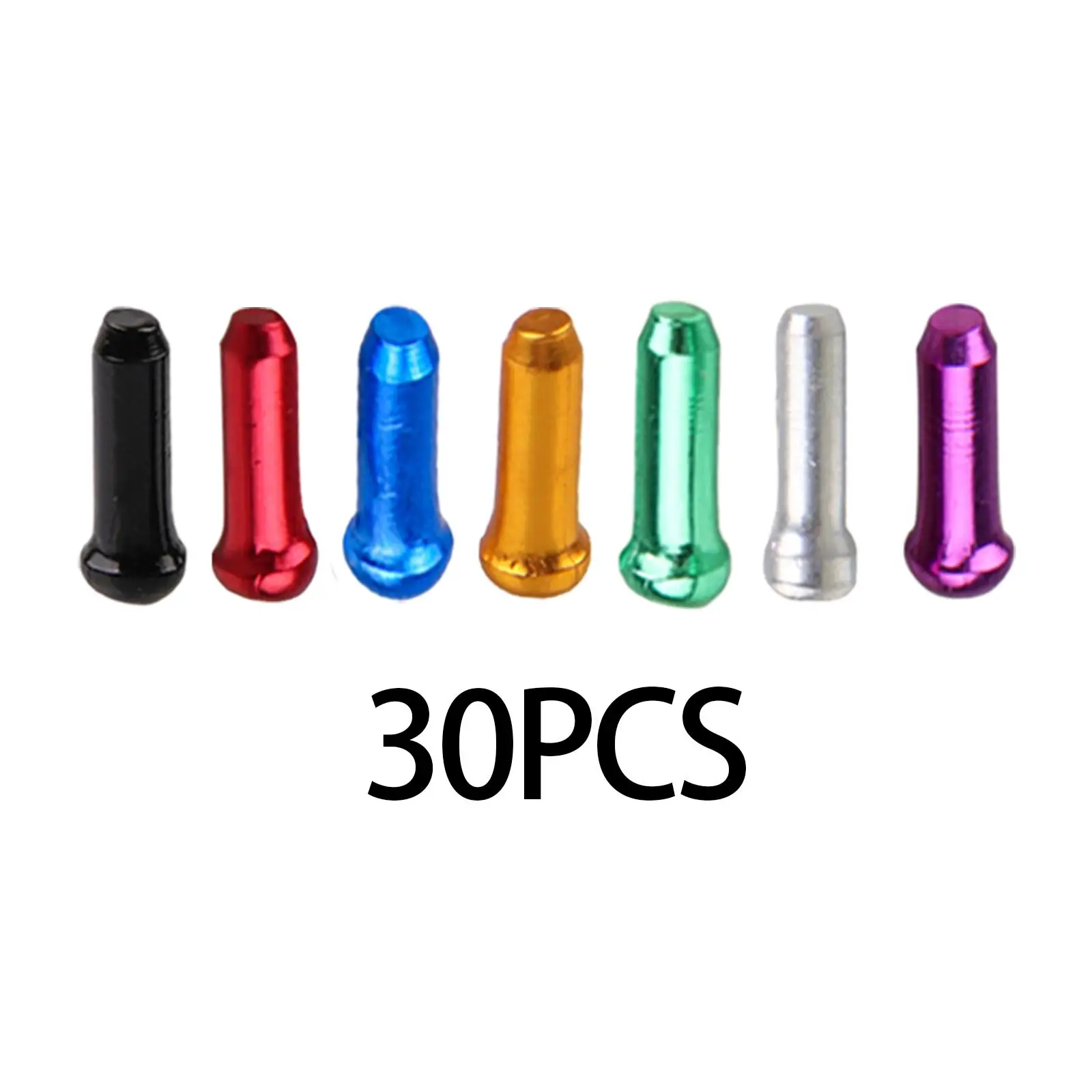 

30 шт. концевые заглушки для велосипедного троса, прочные профессиональные велосипедные тормоза