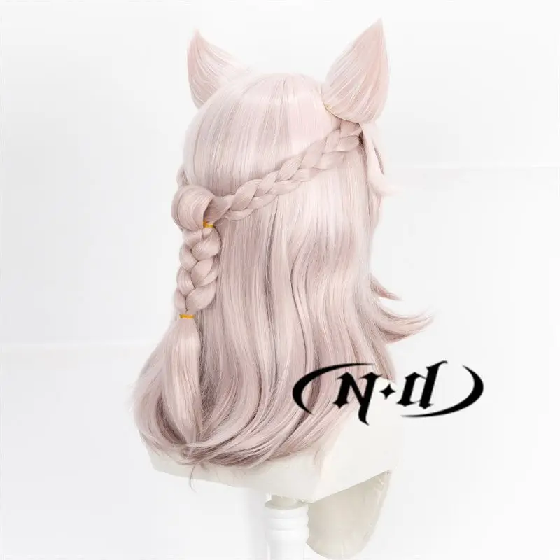 Bhvr スターレール Jiaoqiu コスプレウィッグ 模擬頭皮、編み込みヘアスタイル、本体付き