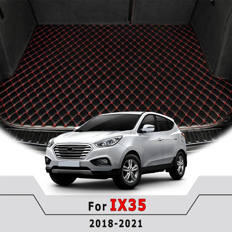 Car Trunk Mats For Hyundai Ix35 2018 2019 2020 2021 Cargo Liners Carpets Interior Accessories Replacement Waterproof