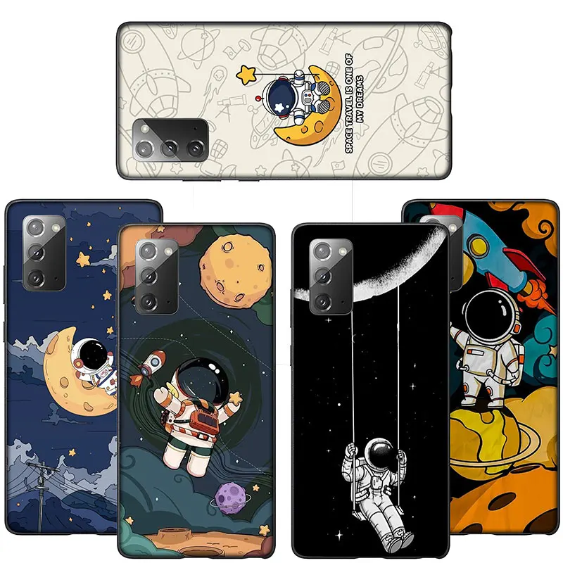 FL124 Moon Astronaut  Sky NEW Phone Case for Huawei Nova 5T 4E 3i 3 2 2i Y6 Y6P Y7 Y9 Honor 20 20s 9X 7C Prime Lite 2019