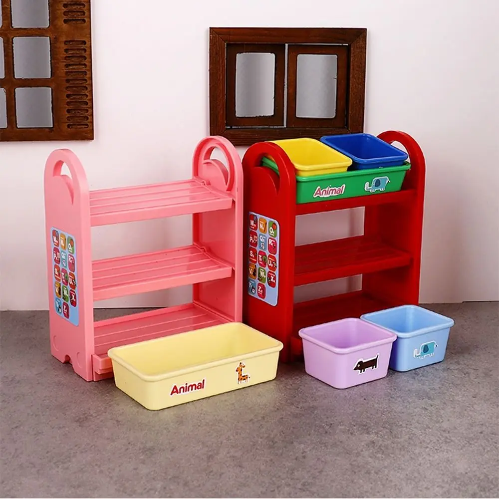 

1/6 Scale Dollhouse Miniature Storage Rack DIY Accessories Miniature Model House Display Stand Space-Saving Lifelike