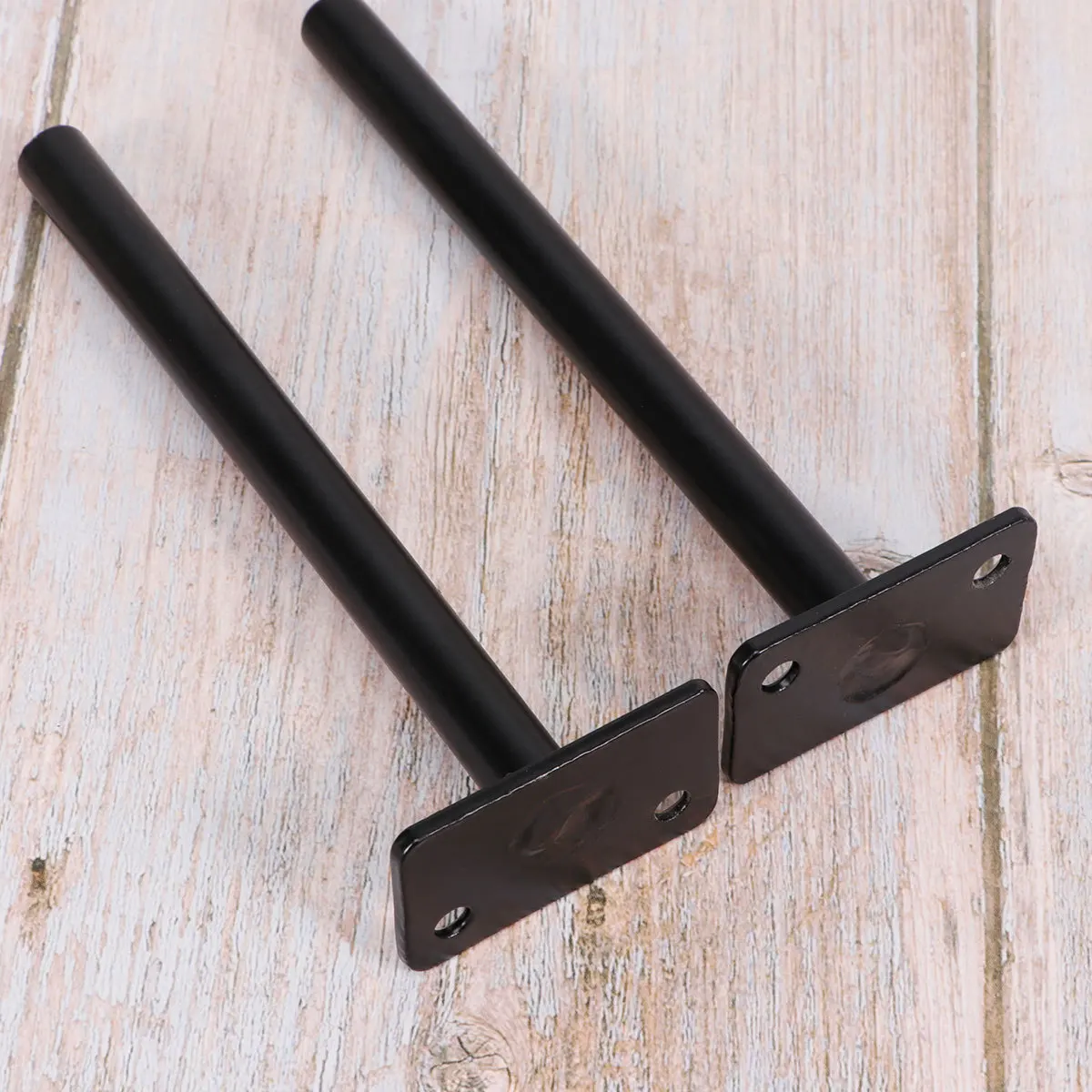 

2Pcs Heavy Duty Hidden Shelf Bracket Black Floating Wall Mounted Shelf Support Screws Expansion Pipe Invisible Durable