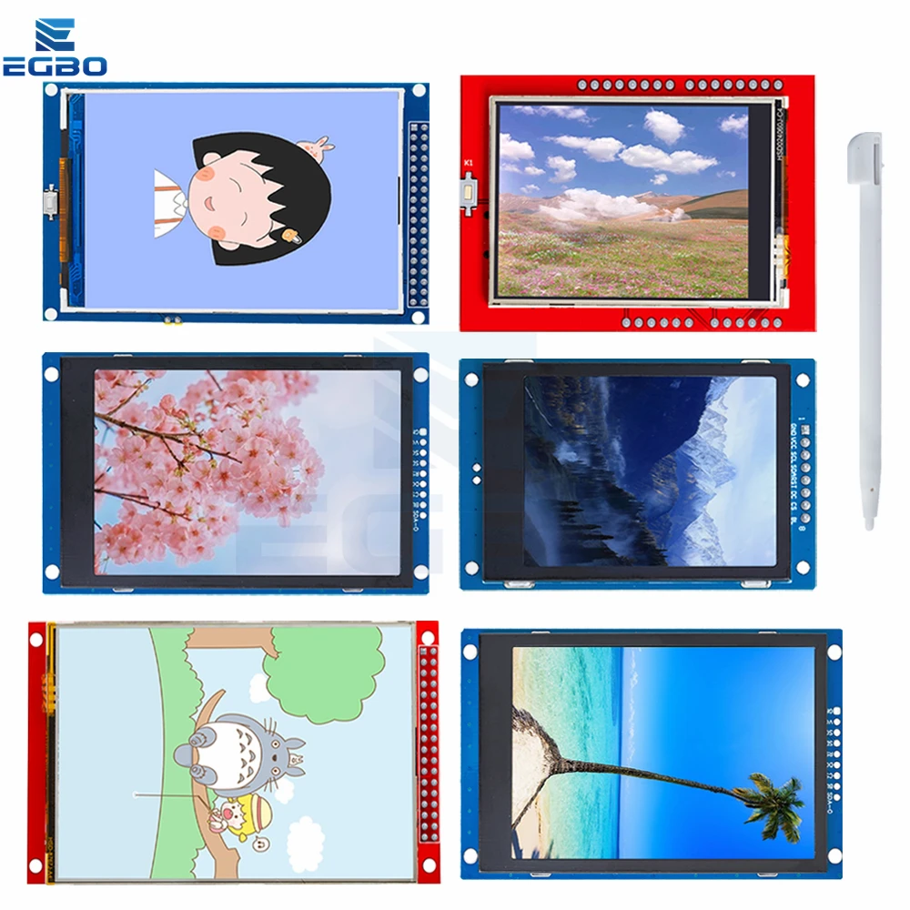 TFT 풀 컬러 스크린 LCD 모듈, 아두이노용 SPI, TFT 디스플레이, ILI9341 드라이버 인터페이스, 1.44 인치, 1.69 인치, 1.8 인치, 2.4 인치, 2.8 인치, 3.5 인치