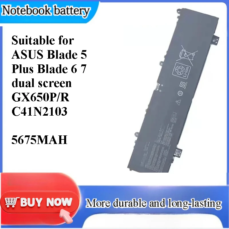 for ASUS Ice Blade 5Plus Ice Blade 6 7 Dual Screen GX650P/R C41N2103 Laptop Battery