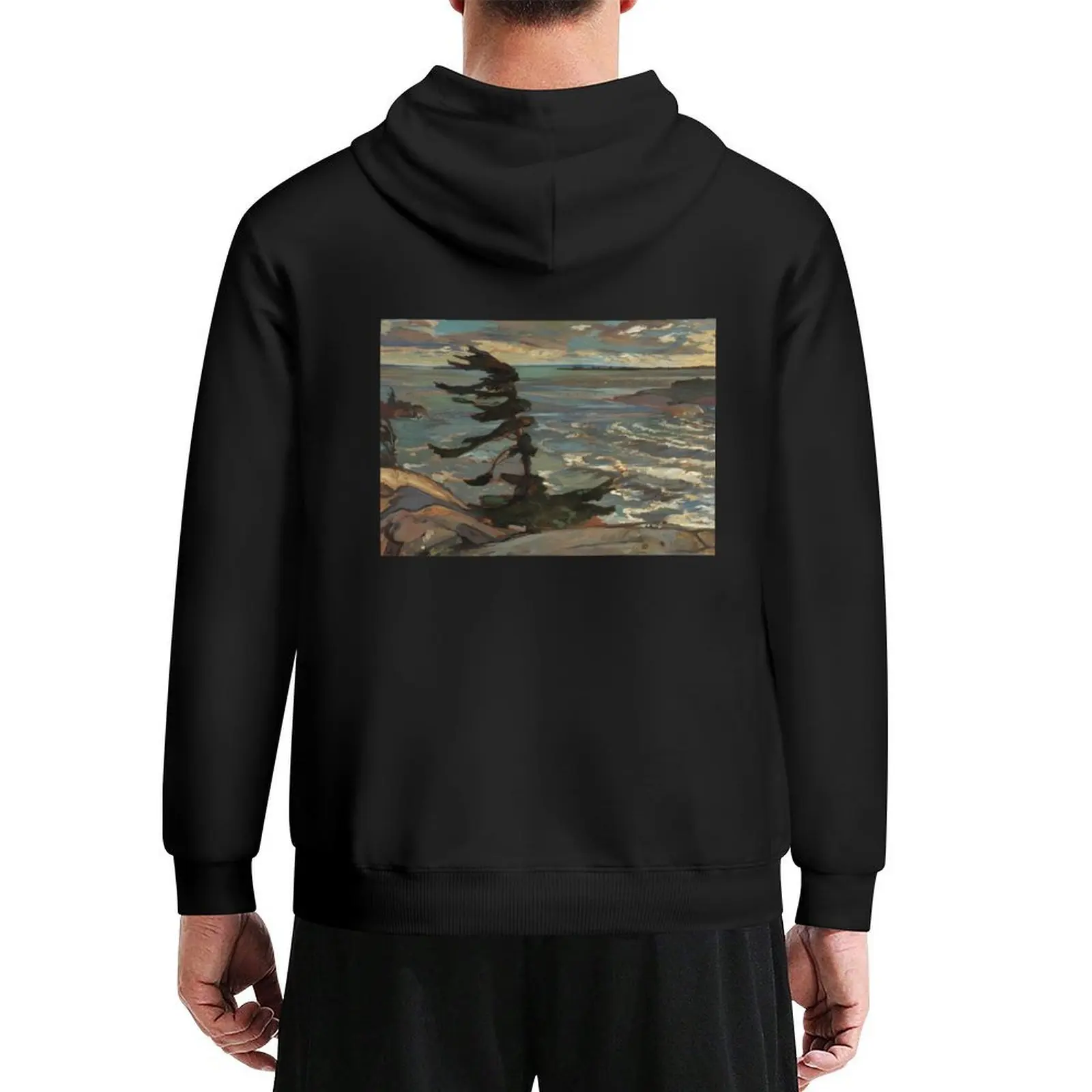 

Frederick Varley, Stormy Weather,Georgian Bay, Group of seven Hoodie autumn autumn jacket men big size hoodie