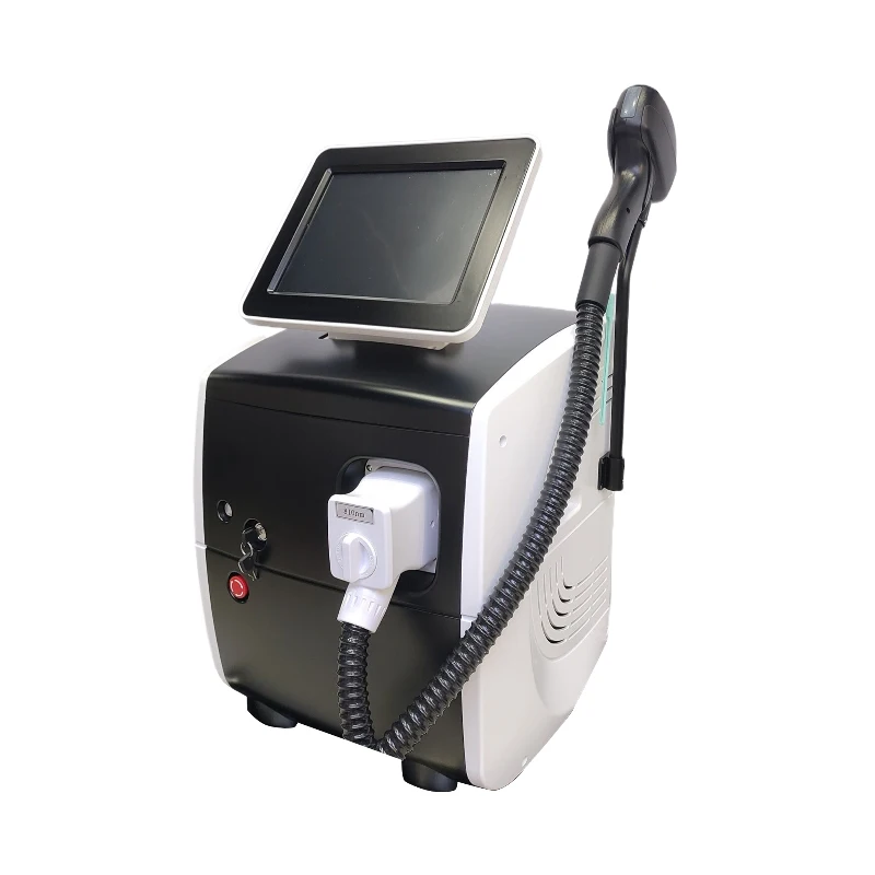 High-efficiency hair removal instrument using 755nm + 808nm + 1064nm laser freezing technology