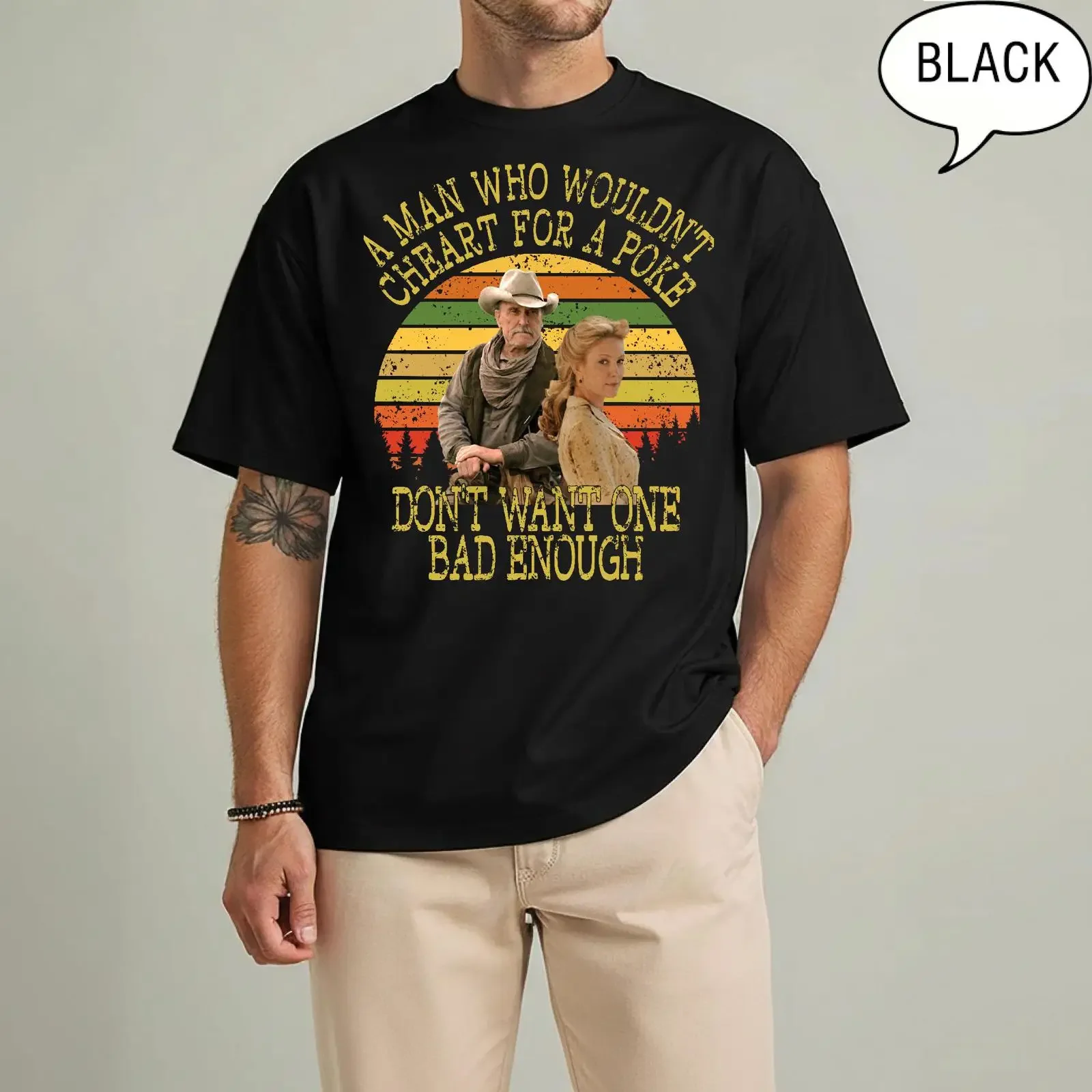 Vintage Western T Shirt Cowboy Humor Lonesome Dove Inspired Retro vintage Washed Comfortable designer clothes Stretched