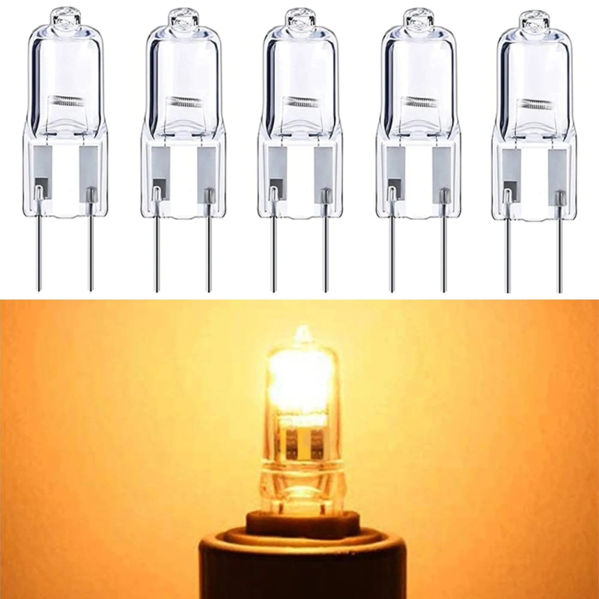 

5Pcs G6.35 12V Halogen Lamp 20W 35W 50W Bulb LED Bulbs Ecological Halogen Bulbs For Cooker Lighting Signal Lights