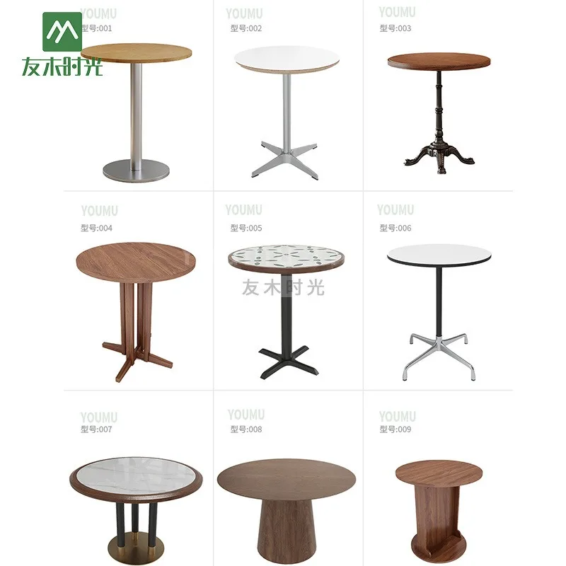 Solid wood dining table and chair combination commercial noodle restaurant table with drawers rectangular light meal Japanese ma