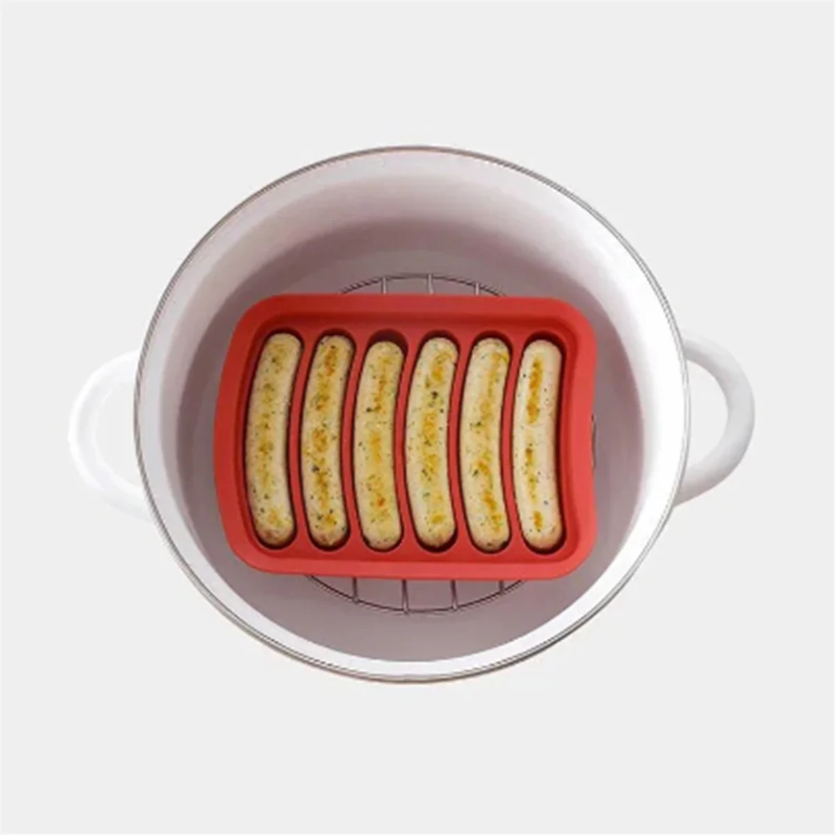 A96Q-Silicone fabricant de saucisses moule bricolage Silicone à la main Hamburger Hot Dog moule réutilisable accessoires de cuisine Gadget