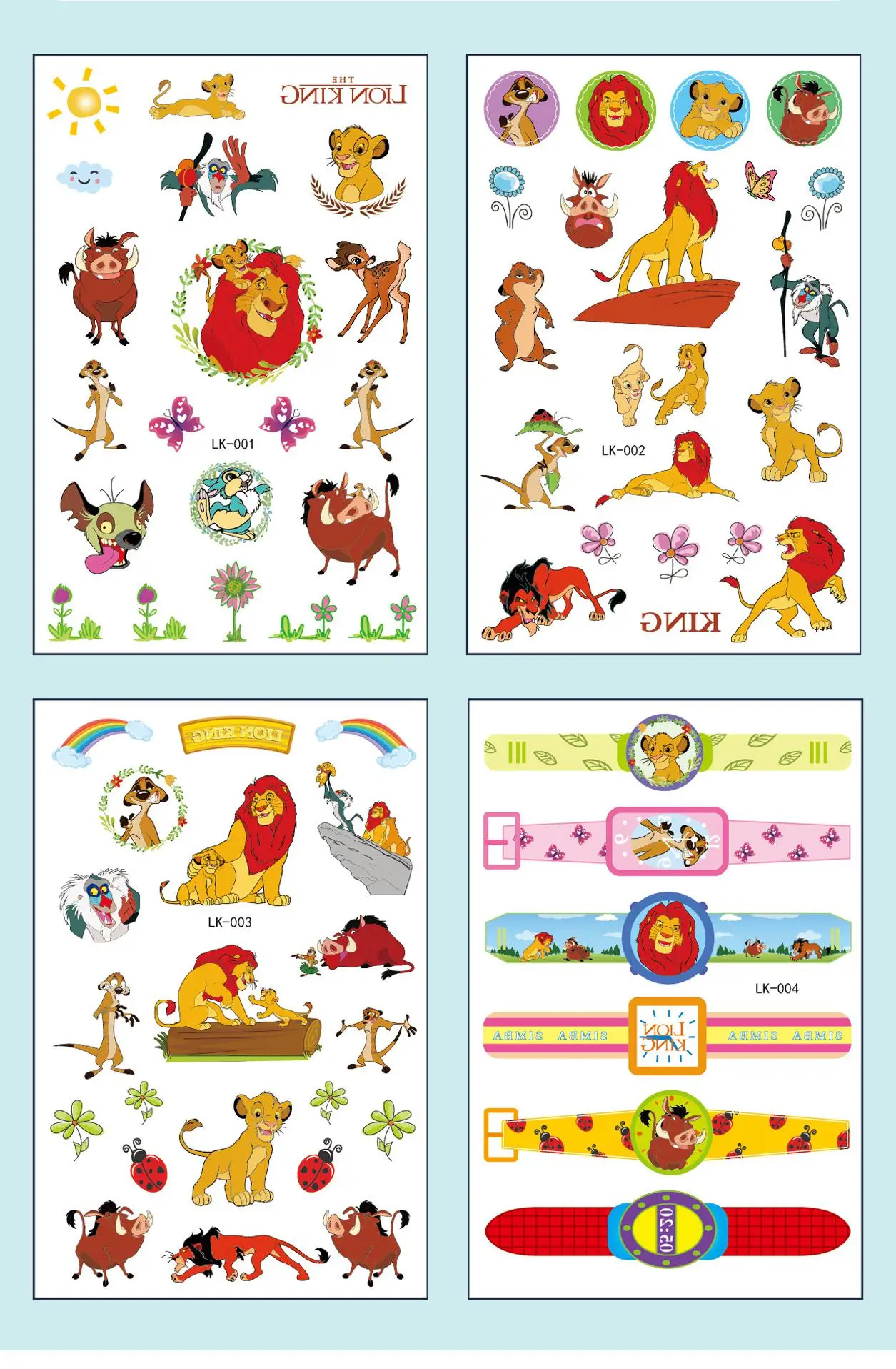 4 Teile/satz Disney Prinzessin Sofia Stich Tattoo Aufkleber Einhorn Gefrorene Autos Cartoon Tattoo Aufkleber Für Geburtstag Geschenk – Detail 7
