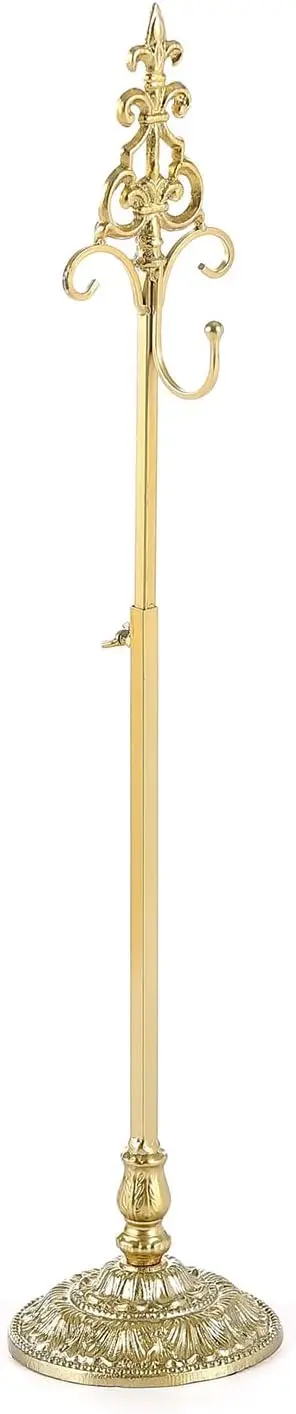 

Adjustable Metal Wreath Holder Stand with Iron Base for Christmas, Wedding Decor in Gold