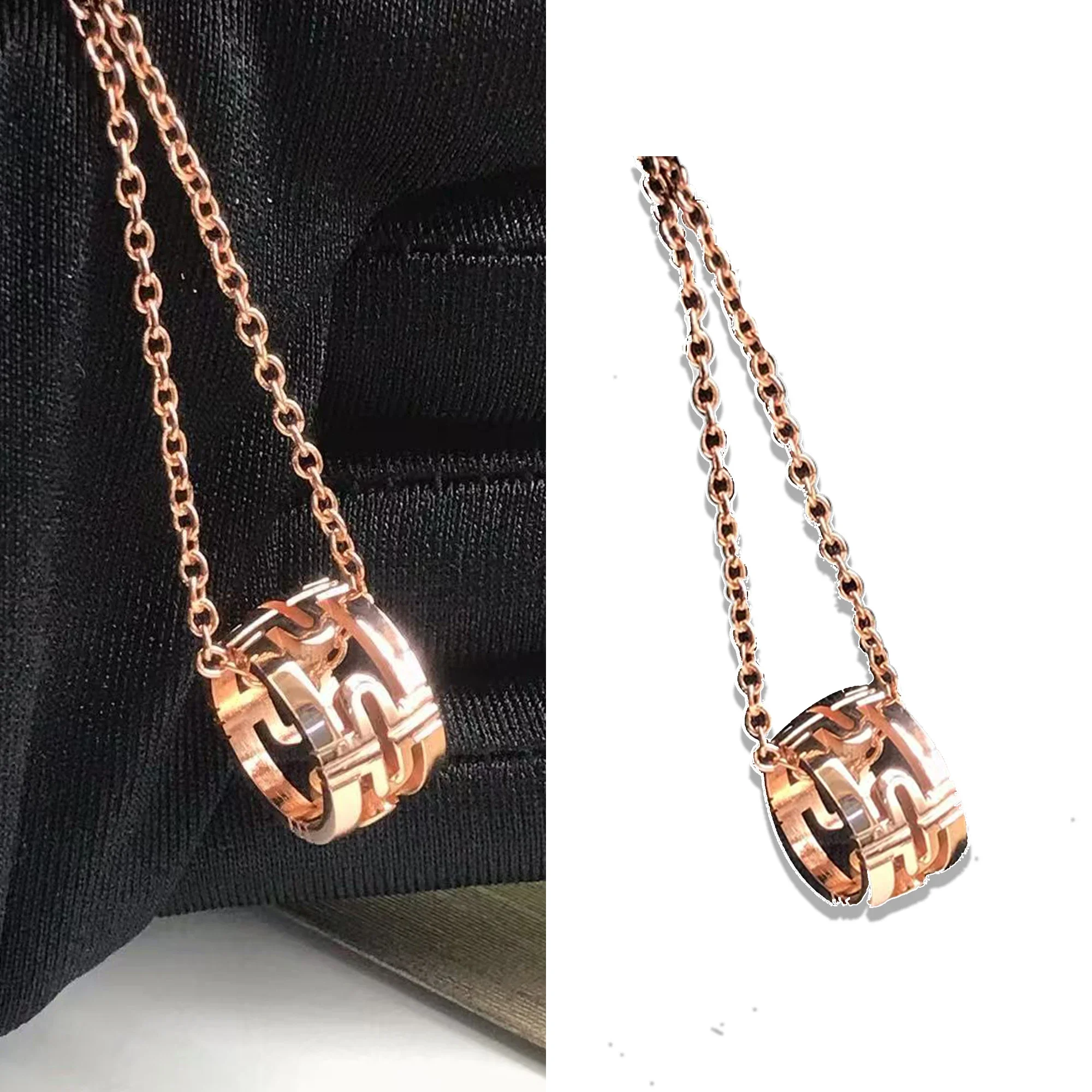 

Высококачественное глянцевое светлое роскошное ожерелье с подвеской из чистого серебра S925, модное и минималистское ожерелье серии B.zero1