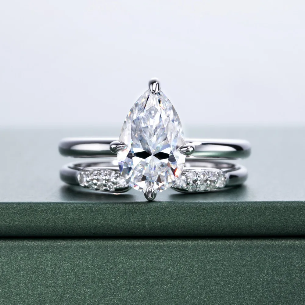 

Роскошные сверкающие женские кольца с муассанитом 7x10 мм 3 карата — обручальное кольцо из стерлингового серебра 925 пробы и свадебное обручальное кольцо, ювелирные изделия для вечеринок