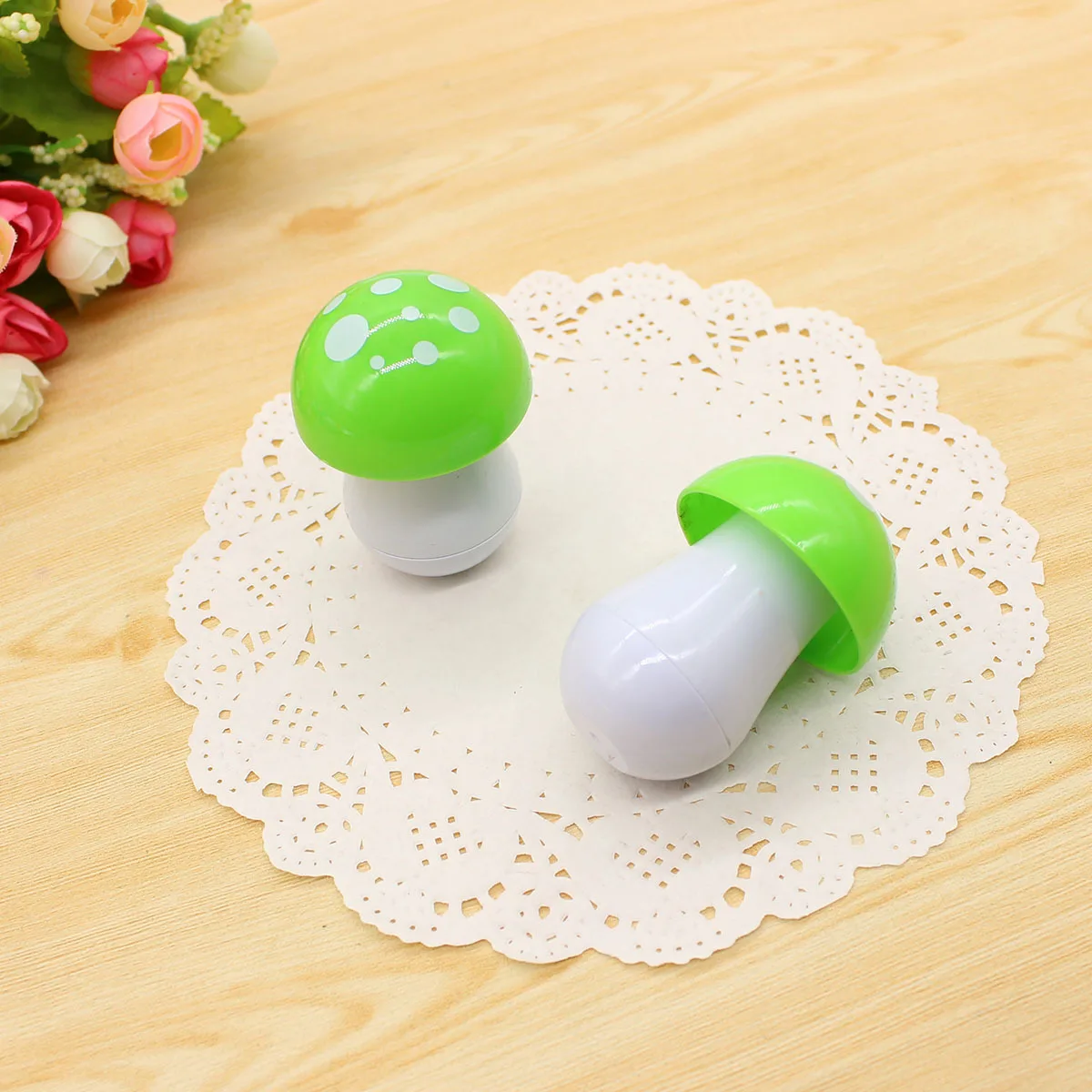 Imagem -06 - Telescópica Mushroom Canetas Esferográficas Candy Color Canetas Bola Bonito Papelaria Criativa Material Escolar 12 Pcs 60 Pcs