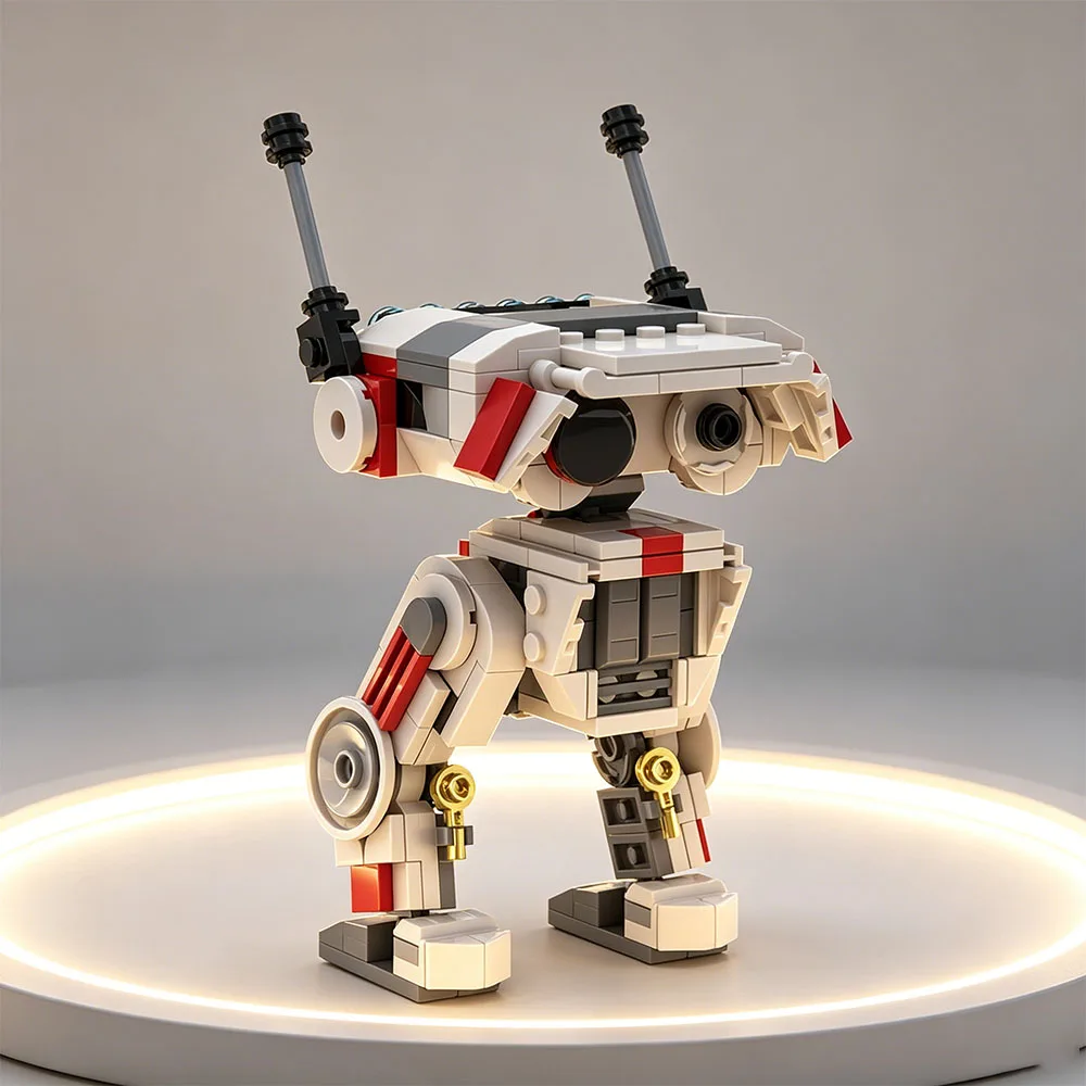 MOC 270-teiliger Weltraum-Krieg BD-1 Technologie-Roboter DIY Kreatives Lernspielzeug für Kinder Baustein-Set Festival-Party-Geschenke