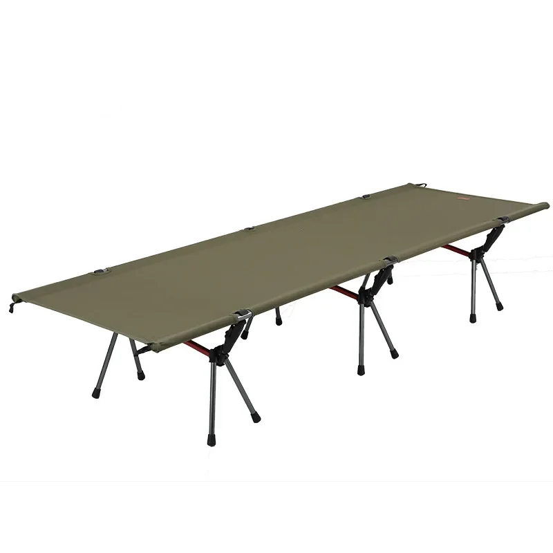 Elevated Portable Folding Camping Cot Easy Disassembly Outdoor Military Camp Cot Stretcher Style Nap Bed For Outdoor Camping Hik