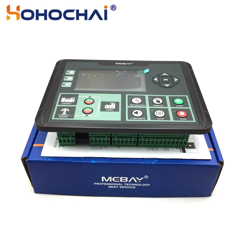 Imagem -05 - Mebay Dc70d Dc72d Dc70dr Dc72dr Mk2 Gerador Controlador Display Lcd Auto-partida Placa de Controle Diesel Genconjunto Peças de Reposição