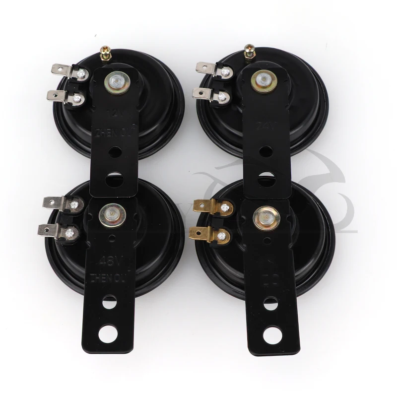 Motorcycle Accessory Universal 12V 24V 36V 48V 60V Waterproof Round Loud Horn Speaker for Scooter Motocross ATV modified parts