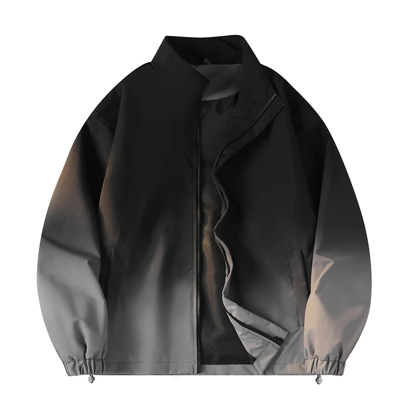 ملابس رجالية غير رسمية بياقة واقفة Jaet لربيع وخريف جديد Sle ماركة عصرية أوائل الربيع ملابس عمل ترفيهية ملونة علوية