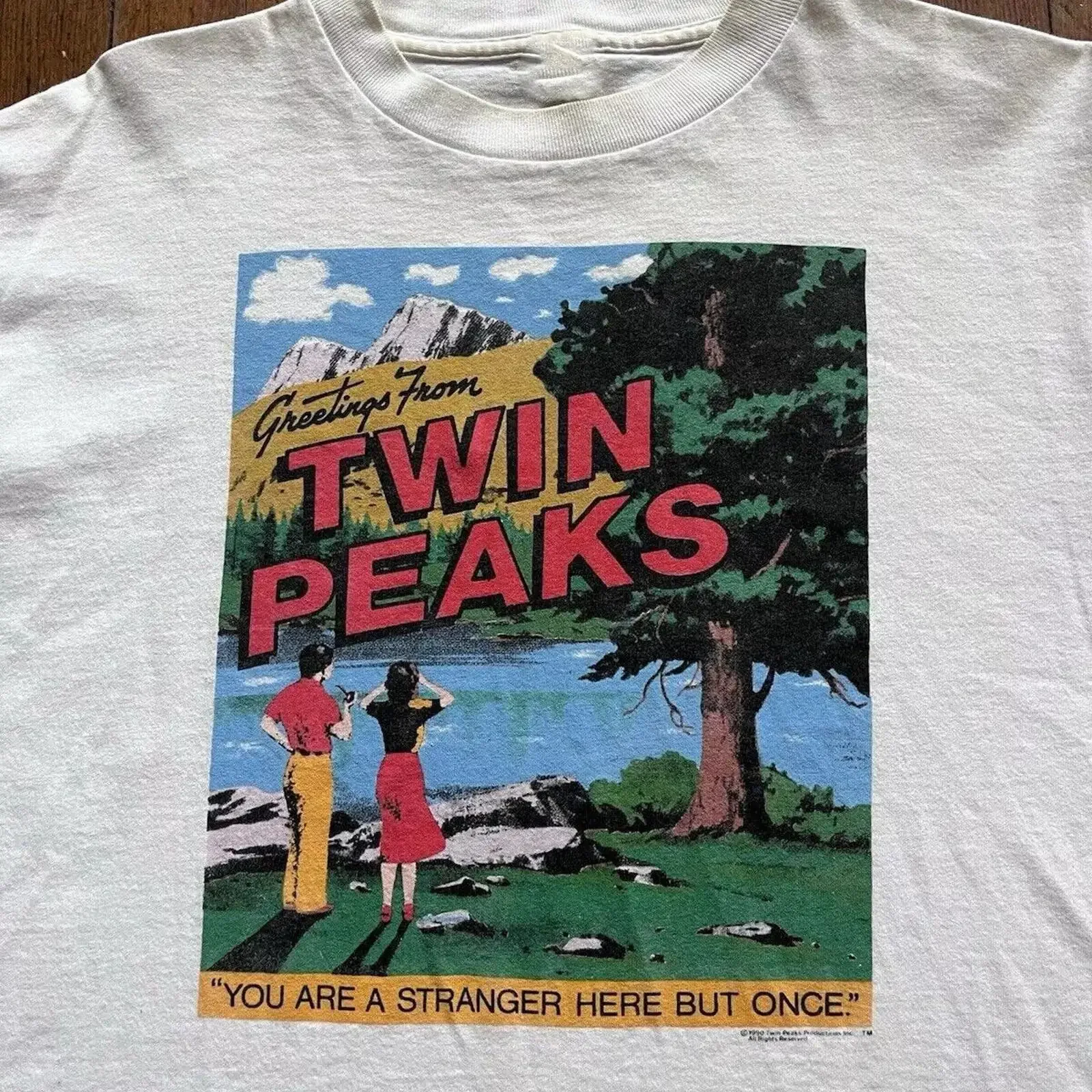 Футболка Twin Peaks David Lynch, хлопковая, размер S-5XL, винтажная, с эффектом потертости, унисекс, модная, с мягкой графической печатью, повседневная, уличная одежда.