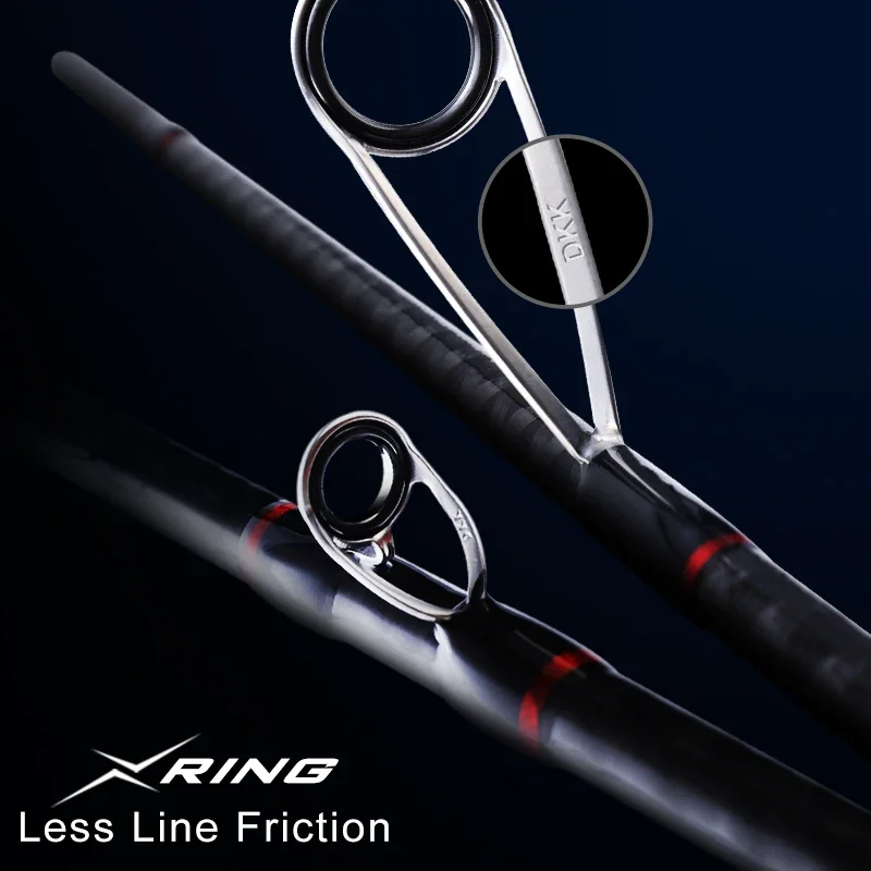 4 Sections Portable Full Carbon Fast Action 1.68m to 2.44m Spinning and Casting Type Travel Fishing Rod